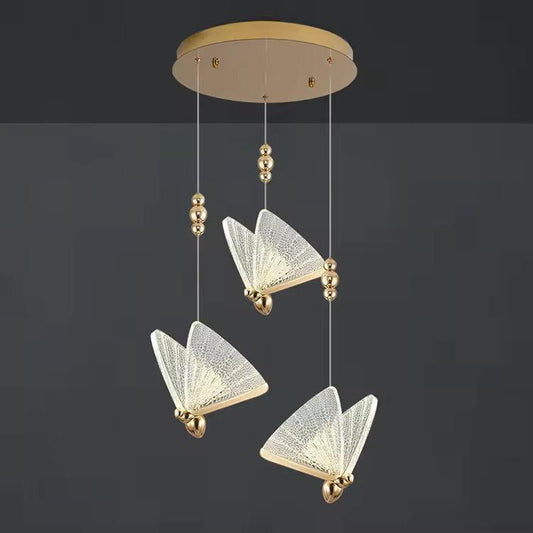 3 Head Luxury Butterfly LED Hanging Light
