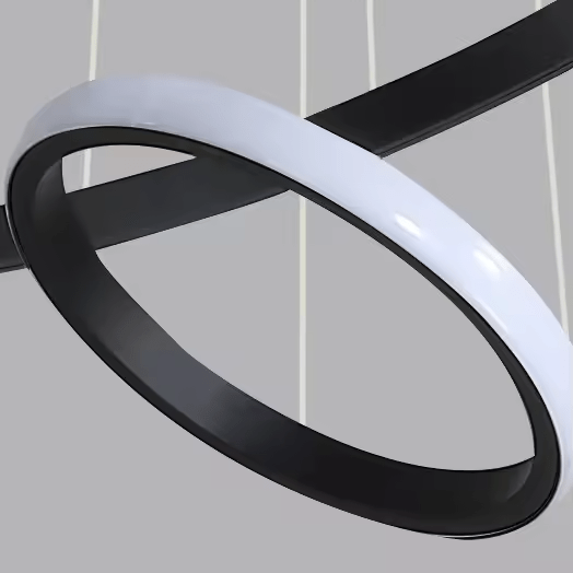 Modern Circular 3 - Ring LED Chandelier - Home Lights