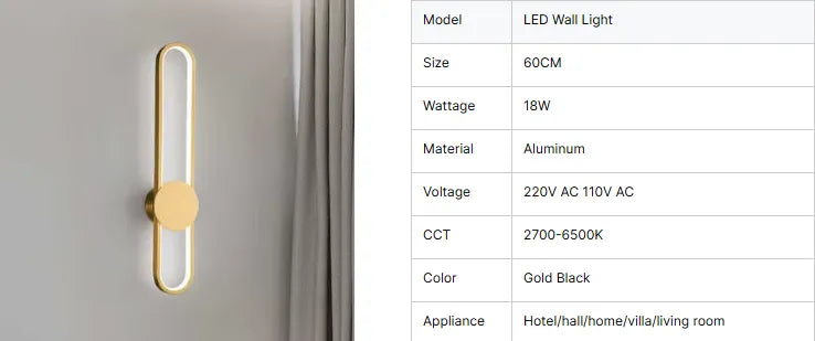 Minimalist LED Wall Light