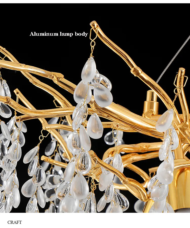 Luxury Crystal Chandelier for Living and Dining Room