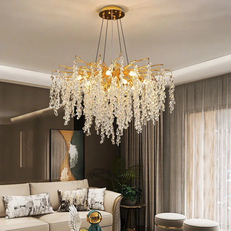 Luxury Crystal Chandelier for Living and Dining Room