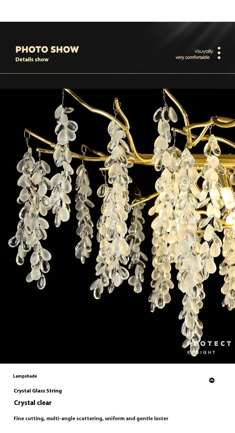 Luxury Crystal Chandelier for Living and Dining Room