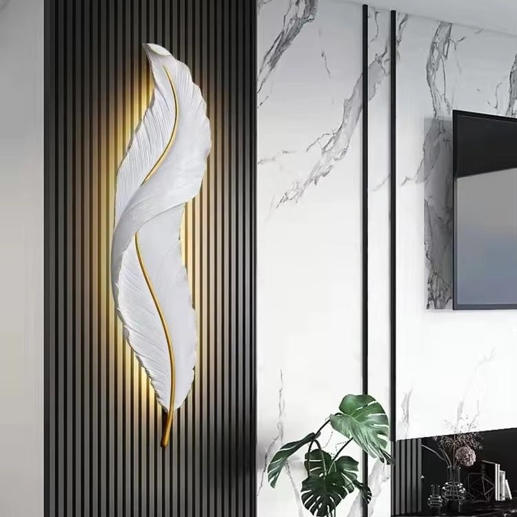 Luxury Feather Leaf Wall LED Light - Home Lights