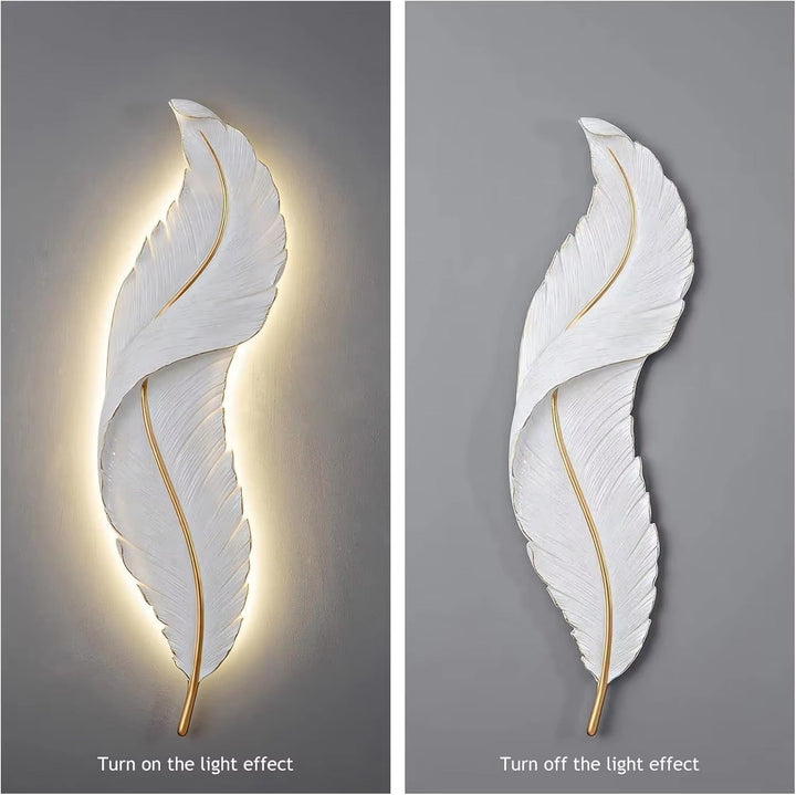 Luxury Feather Leaf Wall LED Light - Home Lights