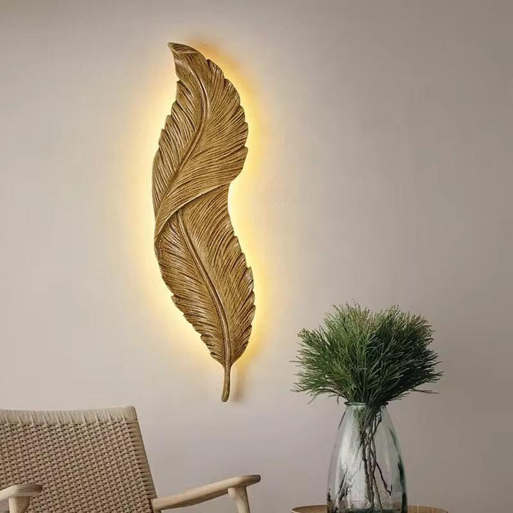 Luxury Feather Leaf Wall LED Light - Home Lights