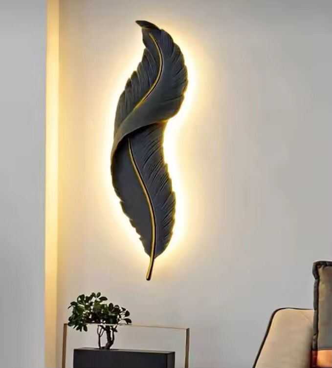 Luxury Feather Leaf Wall LED Light - Home Lights