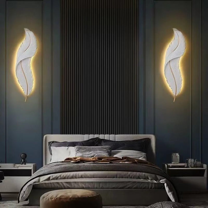 Luxury Feather Leaf Wall LED Light - Home Lights