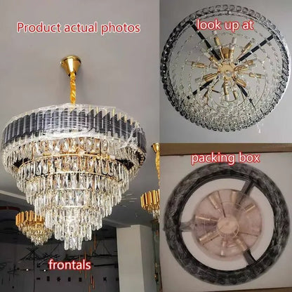 Luxury Moroccan Style Crystal Raindrop Chandelier - Home Lights