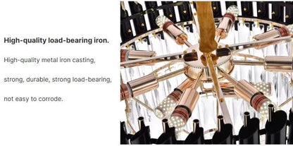 Luxury Moroccan Style Crystal Raindrop Chandelier - Home Lights