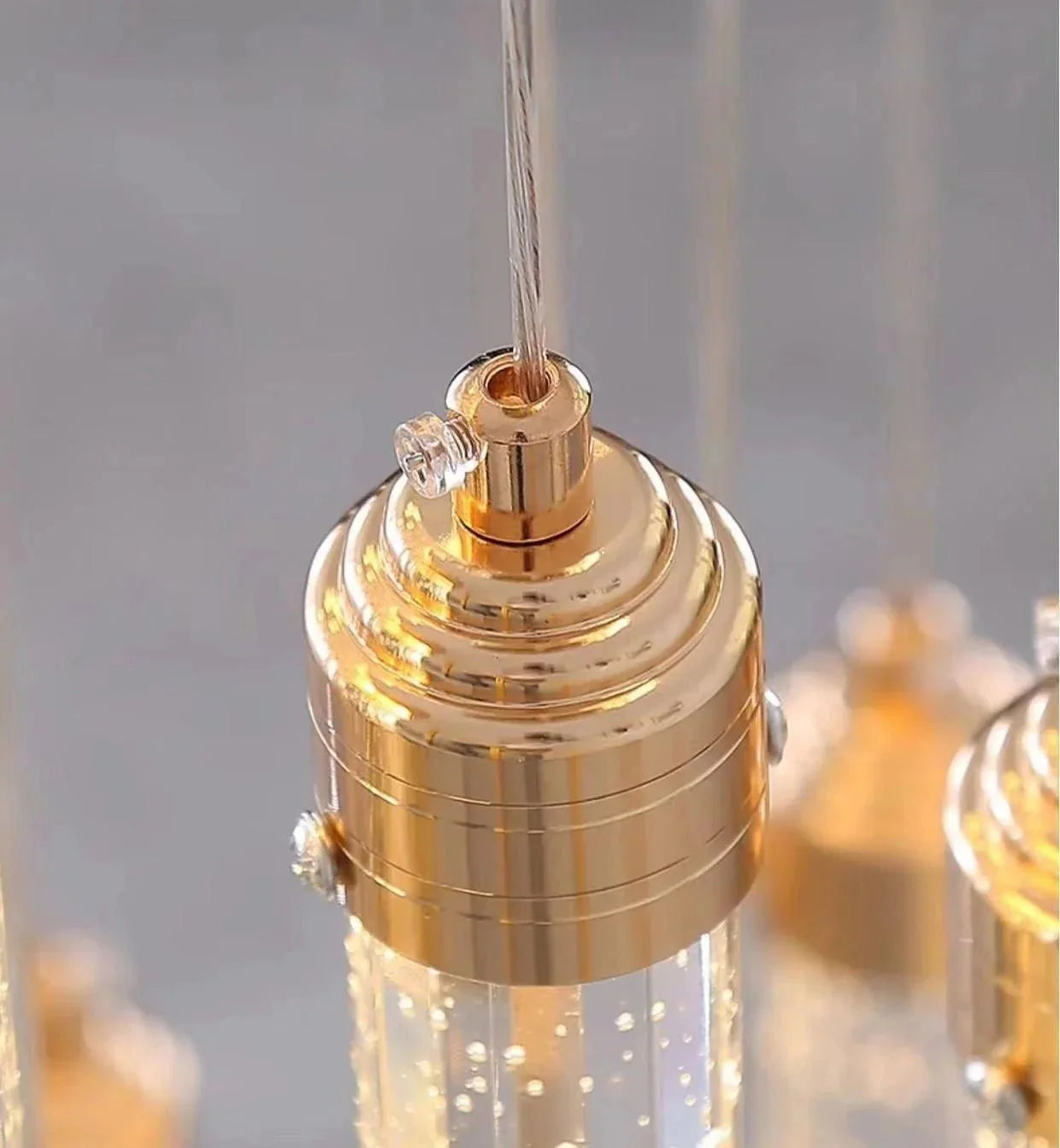 Luxury Spiral Bubble Crystal LED Chandelier - Home Lights