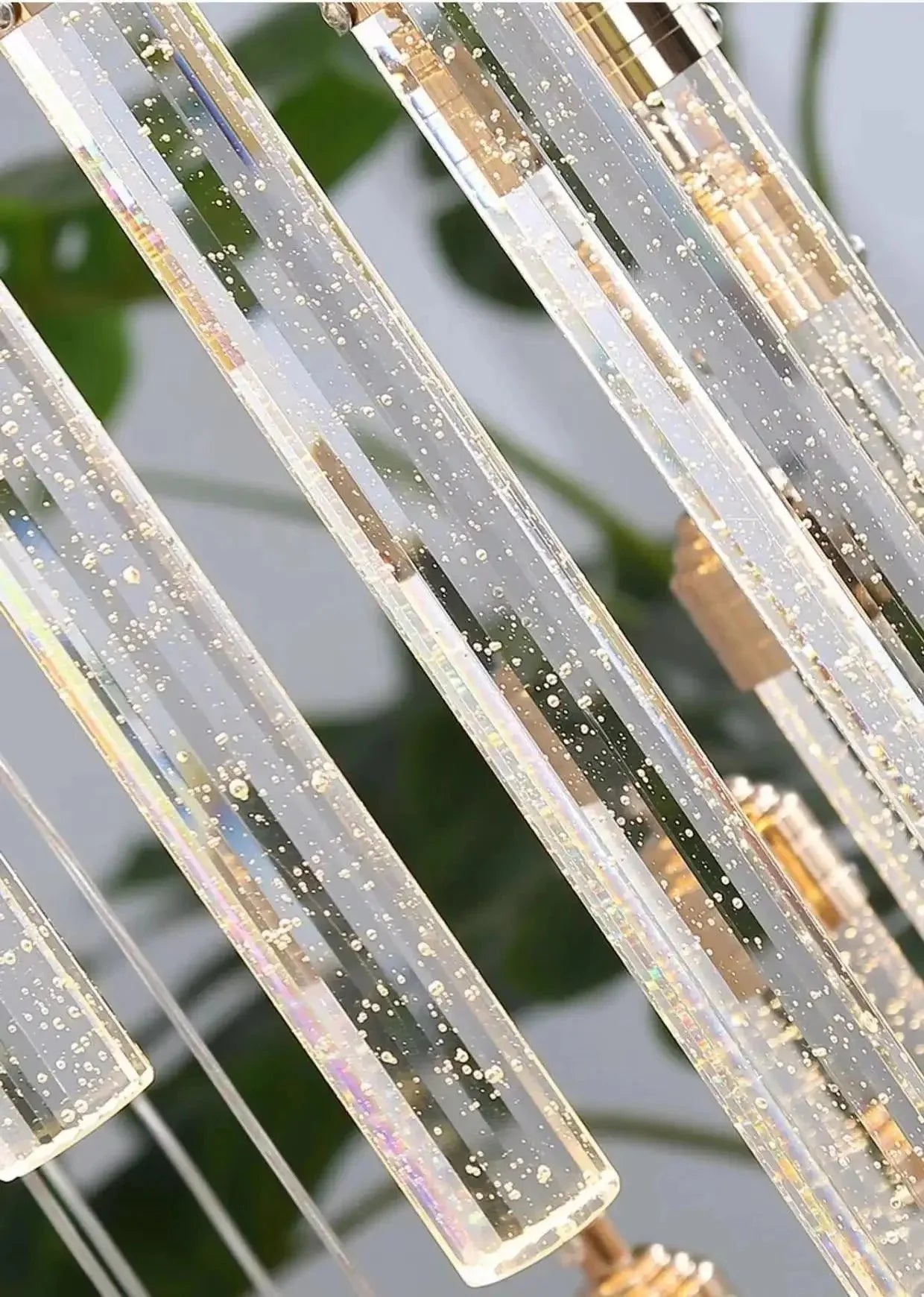 Luxury Spiral Bubble Crystal LED Chandelier - Home Lights