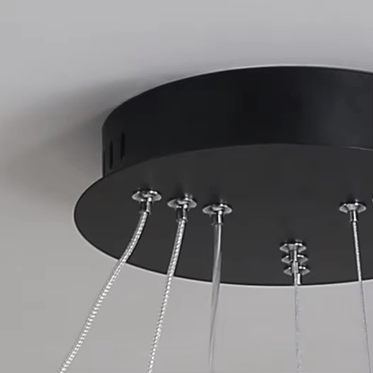 Modern Circular 3 - Ring LED Chandelier - Home Lights