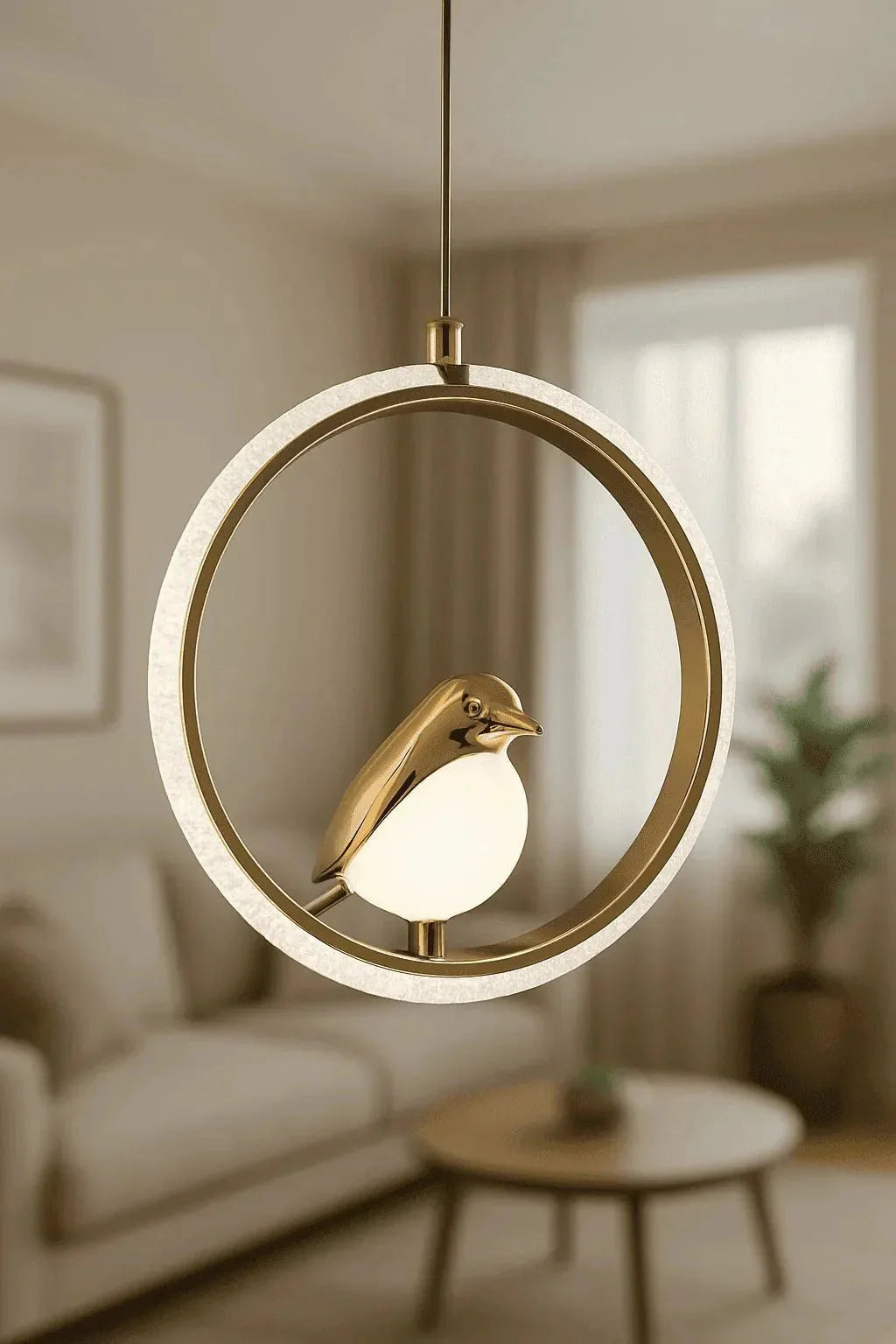 Modern Gold Bird Pendant Light (4 Shape Designs) - Home Lights