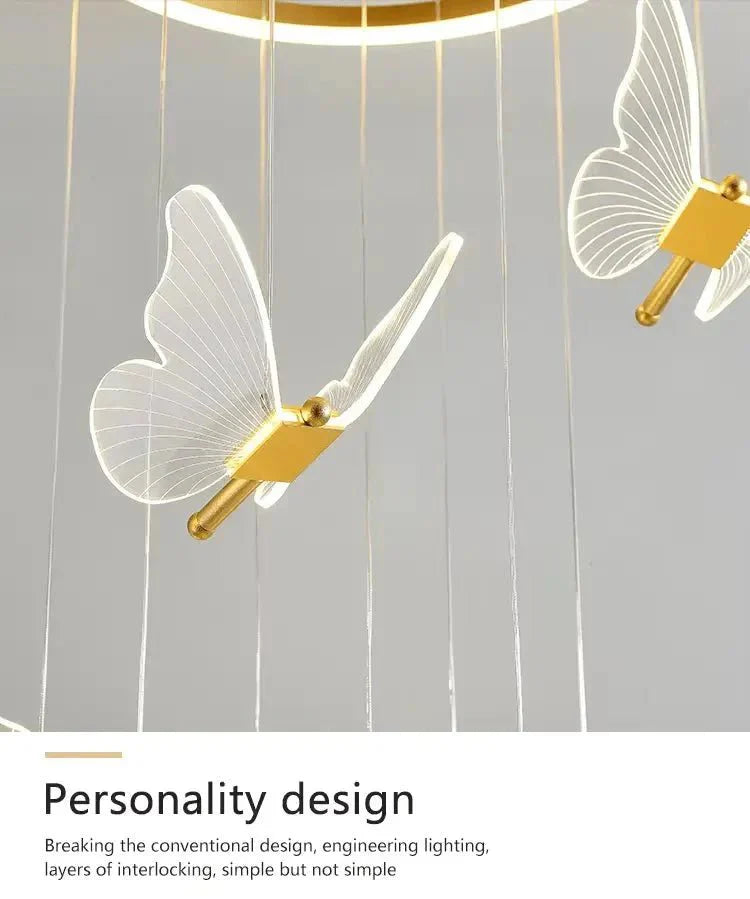 Modern LED Butterfly Chandelier - Home Lights