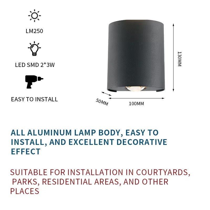 Modern LED Up Down Wall Light - Home Lights