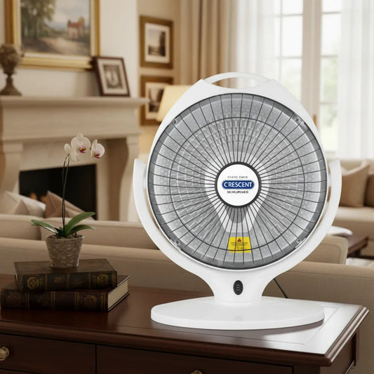 12" Portable Electric Dish Heater – 600W Energy Efficient Radiant Room Heater