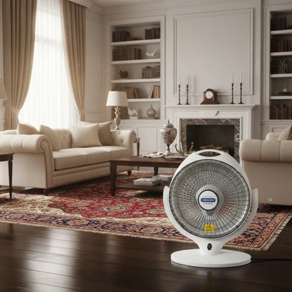 12" Portable Electric Dish Heater – 600W Energy Efficient Radiant Room Heater